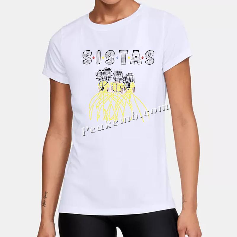 SISTAS Afro girl design wholesale heat iron on transers for tshirt hat ...