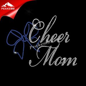wholesale Bling cheer mom Hot fix R &hellip;