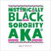 wholesale Different Style PU Vinyl Black Sorority AKA Heat Transfer 2 Different Style PU Vinyl Black Sorority