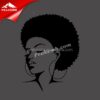 wholesale Fashion Afro Lady Girl Rhinestone Iron Heat Transfer Printing 2 Fashion Afro Lady Girl Rhinestone Iron