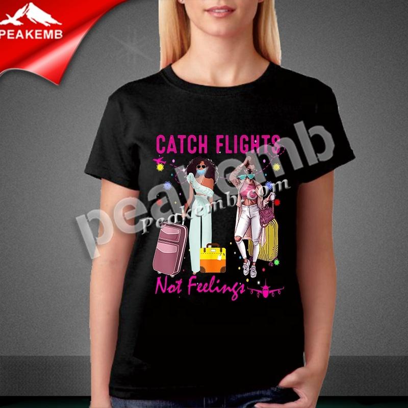 wholesale Custom Heat Transfer Design Girls Trip Catch Flights Printing T-shirt Vinyl 3 wholesale Custom Heat Transfer Design Girls Trip Catch Flights Printing T-shirt Vinyl