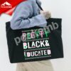 wholesale Custom screen printed black history pretty black educated Vinyl heat transfer for Tshirts 2 H063718cf682a4aaab476fda82c569ef45