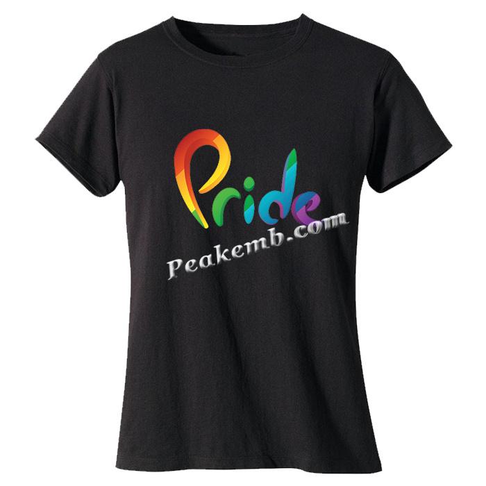 wholesale New arrival happy pride women's blouses & shirts o-neck graphic tee custom logo t-shirts 4 wholesale New arrival happy pride women's blouses & shirts o-neck graphic tee custom logo t-shirts - Image 2