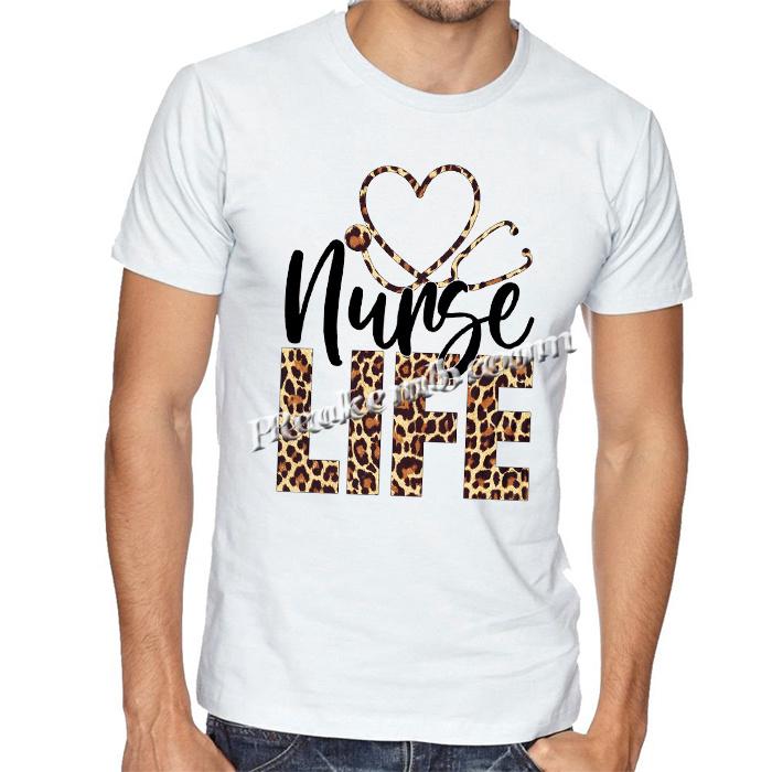 wholesale Good Quality T-shirt Custom Nurse Life Leopard Thermal Iron On Heat Transfer 5 wholesale Good Quality T-shirt Custom Nurse Life Leopard Thermal Iron On Heat Transfer - Image 3
