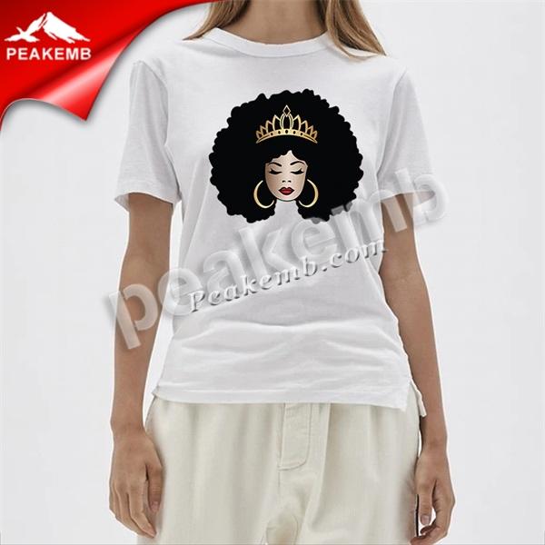 wholesale Afro Diva Heat Transfer Printing Crown Queen Lady Iron on Black Woman Vinyl Printable Melanin Design 4 wholesale Afro Diva Heat Transfer Printing Crown Queen Lady Iron on Black Woman Vinyl Printable Melanin Design - Image 2
