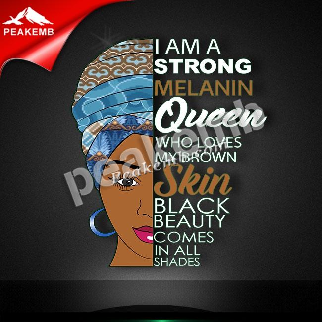wholesale Custom Vinyl design i am a strong melanin queen iron on pu patterns for clothing 5 wholesale Custom Vinyl design i am a strong melanin queen iron on pu patterns for clothing - Image 3