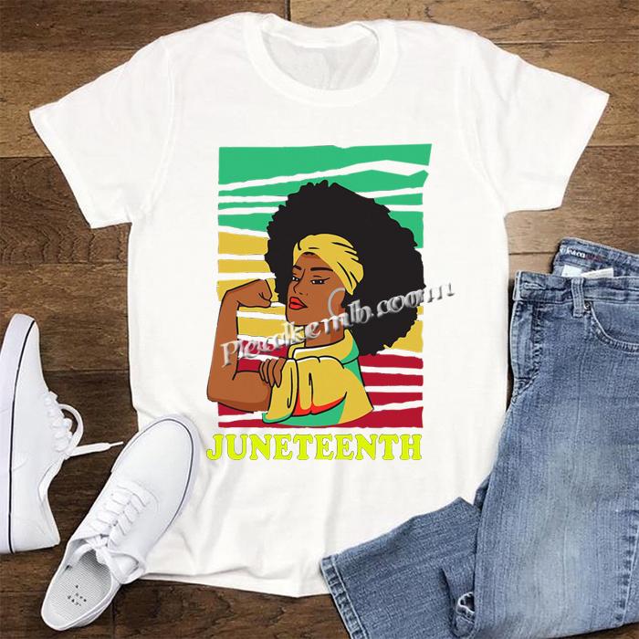 wholesale price high quality new design Juneteenth girl iron on transfer printing for t shirt 4 wholesale price high quality new design Juneteenth girl iron on transfer printing for t shirt - Image 2