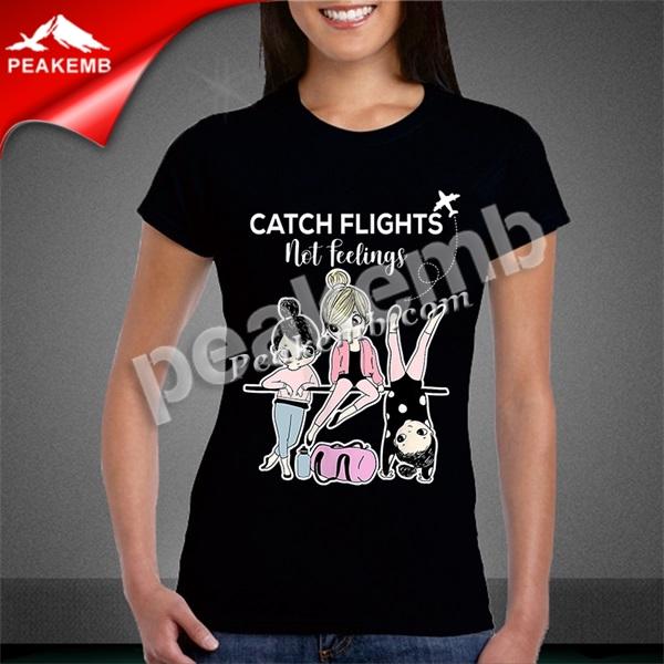 wholesale African Lady Afro Girl Iron On Vinyl Transfer Catch Flights Not Feelings Design 4 wholesale African Lady Afro Girl Iron On Vinyl Transfer Catch Flights Not Feelings Design - Image 2