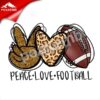 wholesale Peace love football Hot Fix Printing Transfer Iron on Football Heat Transfer Sublimation Designs Football Design 2 H50576ea7c2e24b7aa6ca196f9a3ff46e7