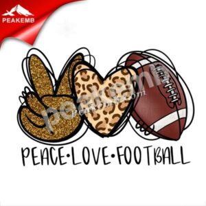 wholesale Peace love football Hot F &hellip;