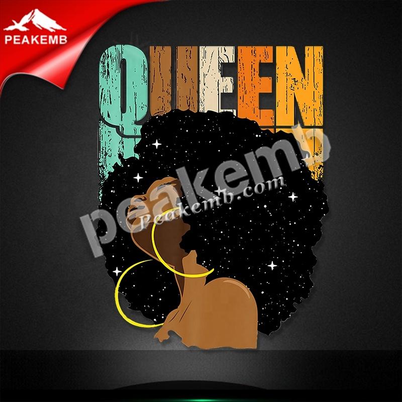 wholesale Custom Afro Girl Queen Design Printable Heat Transfer T-shirt Vinyl 6 wholesale Custom Afro Girl Queen Design Printable Heat Transfer T-shirt Vinyl - Image 4