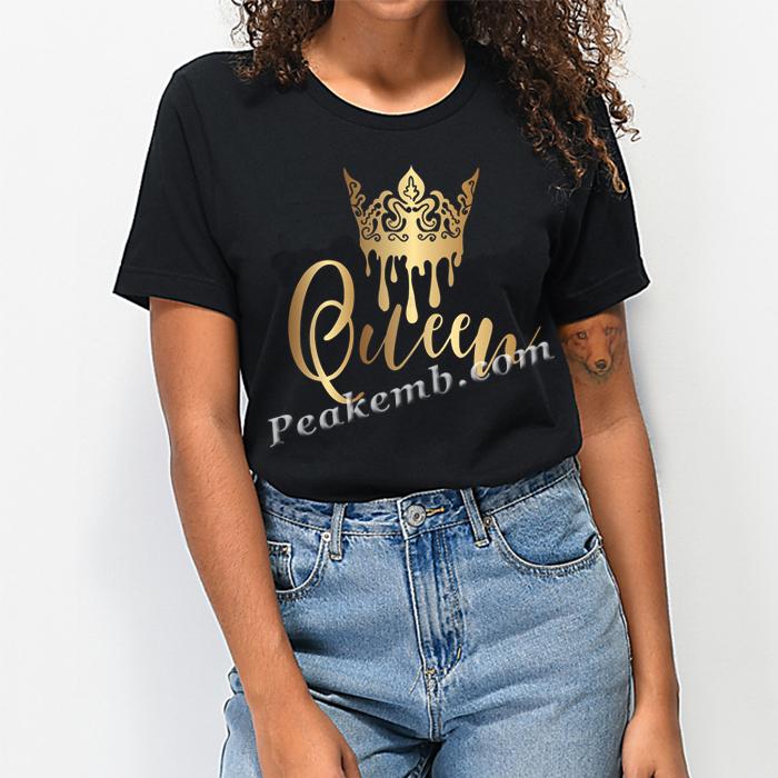 wholesale Custom metal vinyl stickers decals crown queen pattern iron on transfer printing for t shirt 4 wholesale Custom metal vinyl stickers decals crown queen pattern iron on transfer printing for t shirt - Image 2