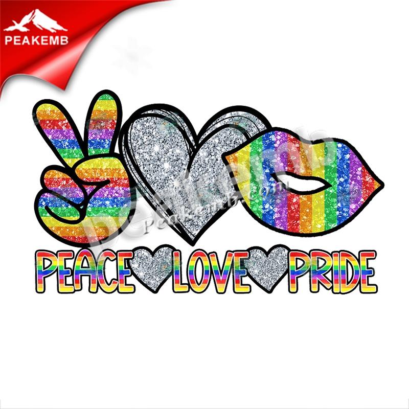 wholesale Printing Glitter Vinyl Peace Love Pride Iron On Heat Transfer Sticker For Tees 3 wholesale Printing Glitter Vinyl Peace Love Pride Iron On Heat Transfer Sticker For Tees