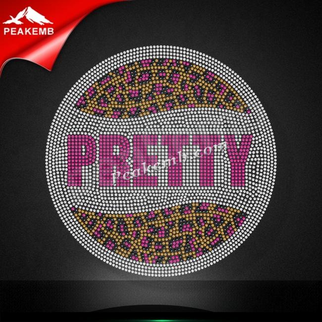 wholesale Bling Rhinestone Pretty Design Iron on Transfer For Clothing 6 wholesale Bling Rhinestone Pretty Design Iron on Transfer For Clothing - Image 4