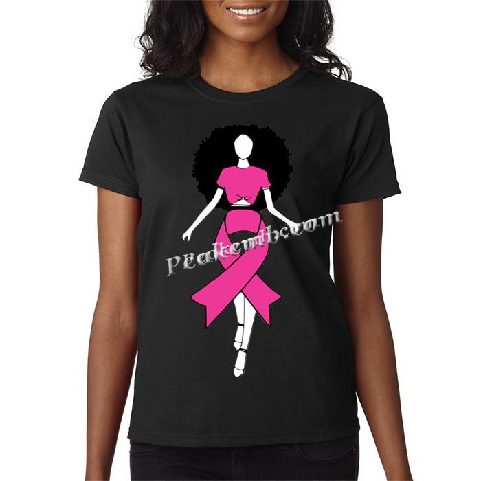 wholesale Women fashion custom pu vinyl sticker awareness pink ribbon girl transfer printing 5 wholesale Women fashion custom pu vinyl sticker awareness pink ribbon girl transfer printing - Image 3