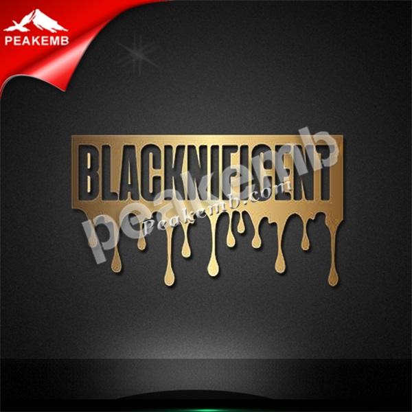 wholesale Hot Fix Gold Cut Pu Transfer Blacknificent Heat Transfer for T-shirt 5 wholesale Hot Fix Gold Cut Pu Transfer Blacknificent Heat Transfer for T-shirt - Image 3