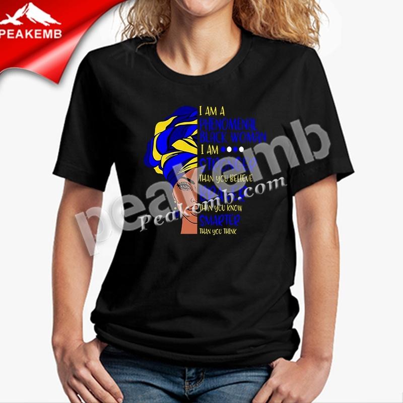 wholesale Custom Phenomenal Black Woman Heat Transfer Printing T-shirt Design 4 wholesale Custom Phenomenal Black Woman Heat Transfer Printing T-shirt Design - Image 2