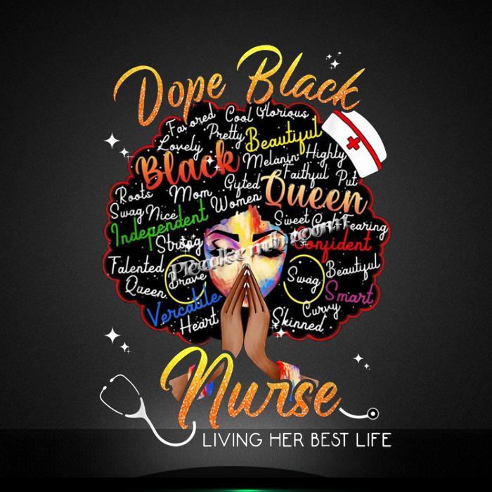 wholesale Women fashion pu vinyl dope black nurse afro girl plastisol custom heat transfer 5 wholesale Women fashion pu vinyl dope black nurse afro girl plastisol custom heat transfer - Image 3