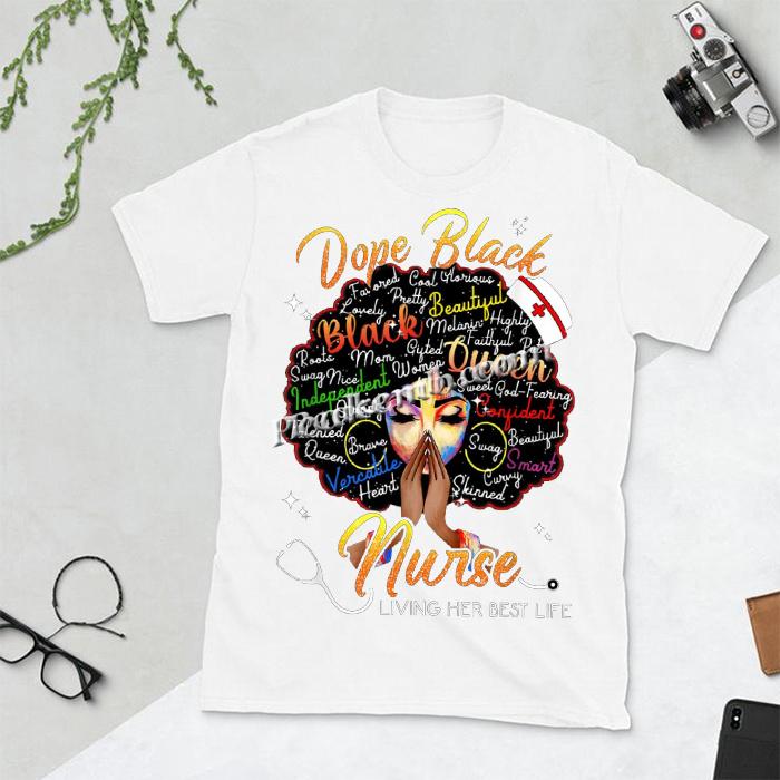 wholesale Women fashion pu vinyl dope black nurse afro girl plastisol custom heat transfer 4 wholesale Women fashion pu vinyl dope black nurse afro girl plastisol custom heat transfer - Image 2