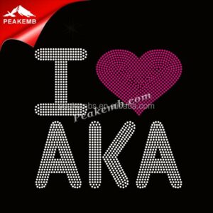 wholesale I Love AKA Bling Greek De &hellip;