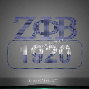 wholesale Iron on rhinestone zeta p &hellip;