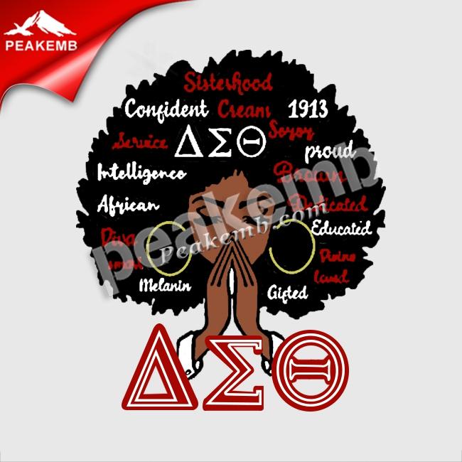 wholesale Printable Viny delta sigma 1913 afro girl heat transfer 3 wholesale Printable Viny delta sigma 1913 afro girl heat transfer