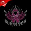 wholesale Ribbon bling custom t-shirt rhinestone iron on transfer 1 Ribbon bling wholesale custom t shirt