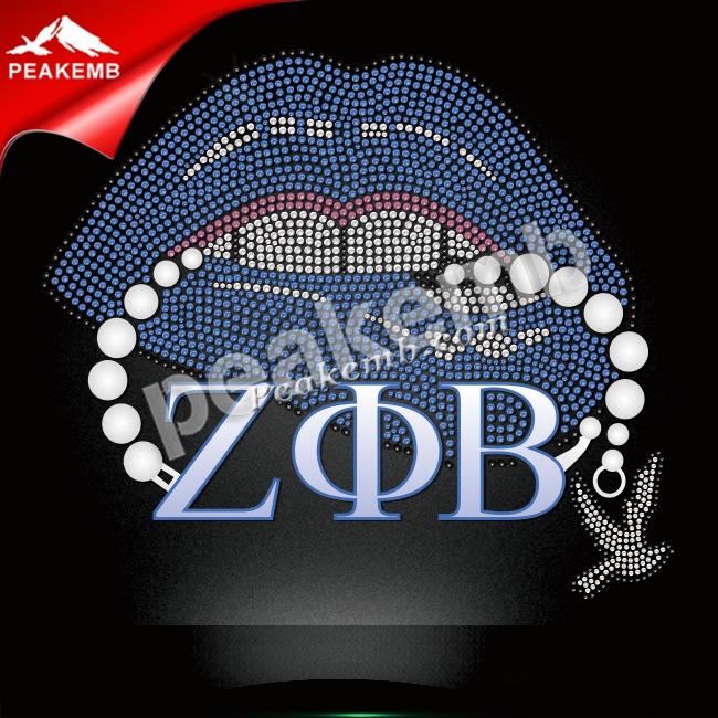 wholesale T shirt rhinestone SORORITY transfers Zeta Phi Beta Lips iron on glitter vinyl transfer 3 wholesale T shirt rhinestone SORORITY transfers Zeta Phi Beta Lips iron on glitter vinyl transfer