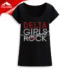 wholesale hotfix rhinestones Delta Girls Rock for Greek t-shirt 2 Wholesale hotfix rhinestones Delta Girls Rock