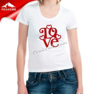 wholesale red love heat transfer vi &hellip;