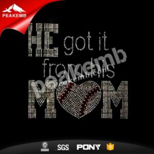 wholesale Baseball Mom hot fix rhin &hellip;