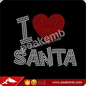wholesale Bling I Love Santa hotfix &hellip;