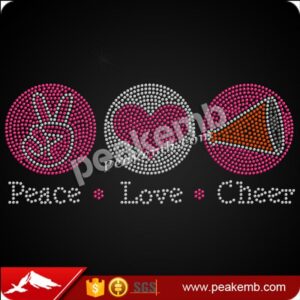 wholesale Bling peace love cheer cr &hellip;