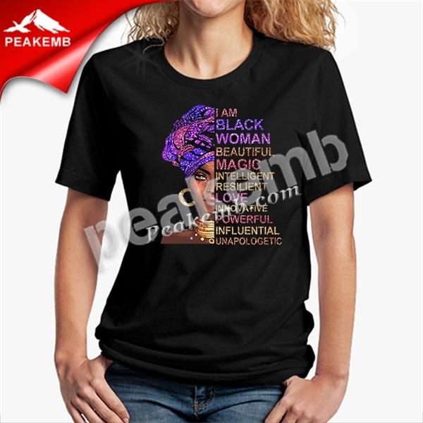 wholesale I Am Black Women Beautiful Magic Tshirt Heat Transfer Iron on Black Queen Transfer Black Girl Printable Design 4 wholesale I Am Black Women Beautiful Magic Tshirt Heat Transfer Iron on Black Queen Transfer Black Girl Printable Design - Image 2