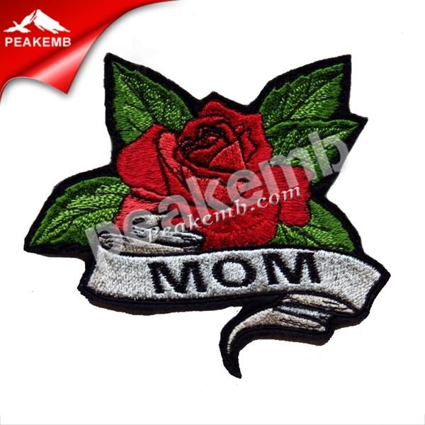 wholesale Mom Rose Iron On Embroidery Love Mother Sew on Embroidered Patch 5 wholesale Mom Rose Iron On Embroidery Love Mother Sew on Embroidered Patch - Image 3