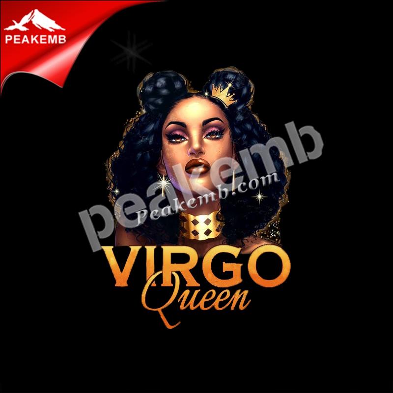 wholesale Printed Virgo Queen Afro Girl Heat Transfers Vinyl film 6 wholesale Printed Virgo Queen Afro Girl Heat Transfers Vinyl film - Image 4