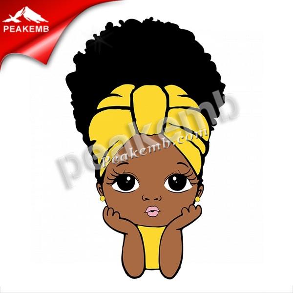 wholesale Little melanin queen Princess Heat Transfer Printed Iron on Afro baby girl Transfer Headband Wrap With Bowknot Vinyl Transfer 5 wholesale Little melanin queen Princess Heat Transfer Printed Iron on Afro baby girl Transfer Headband Wrap With Bowknot Vinyl Transfer - Image 3