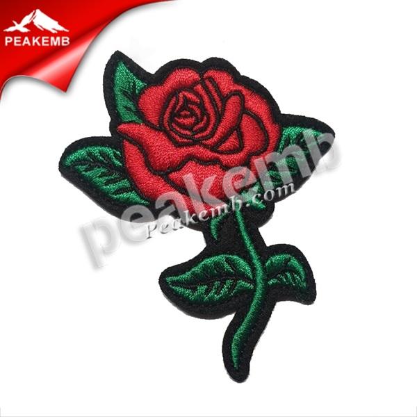 wholesale Iron On Large Red Rose patch Saw on Flower Applique badge for Cheap Factory in China 5 wholesale Iron On Large Red Rose patch Saw on Flower Applique badge for Cheap Factory in China - Image 3