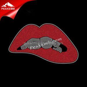 wholesale Iron on Lips Motif Rhines &hellip;