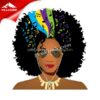 Wholesale Afro Girl Custom PU Heat