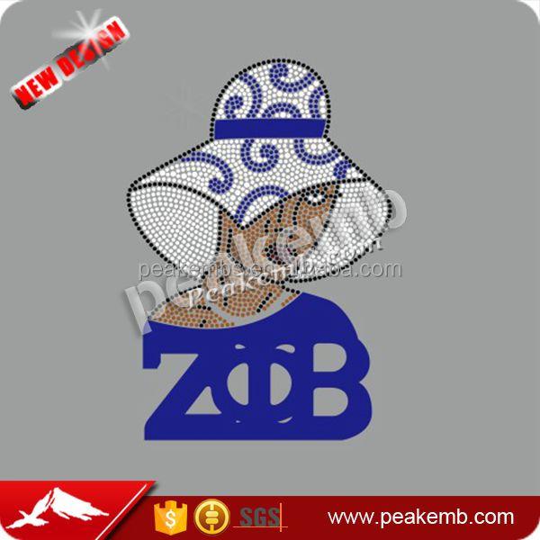 wholesale crystal Zeta Phi Beta hot fix rhinestone heat apparel transfer motif 3 wholesale crystal Zeta Phi Beta hot fix rhinestone heat apparel transfer motif