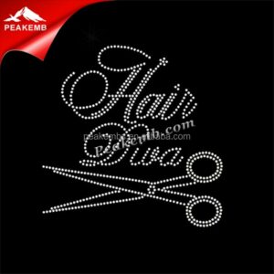 wholesale heat press hair diva rhinestone tra …