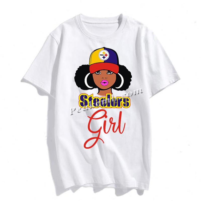 wholesale afro girl wear a hat w/ Steelers logo design nfl heat iron on Transfer 5 wholesale afro girl wear a hat w/ Steelers logo design nfl heat iron on Transfer - Image 3
