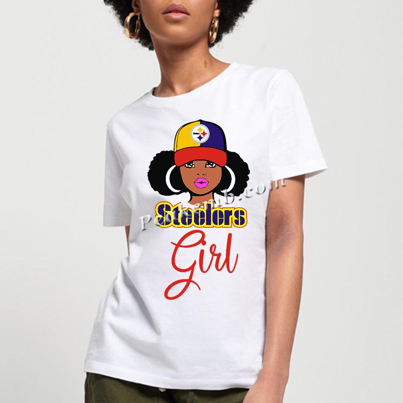 wholesale afro girl wear a hat w/ Steelers logo design nfl heat iron on Transfer 3 wholesale afro girl wear a hat w/ Steelers logo design nfl heat iron on Transfer
