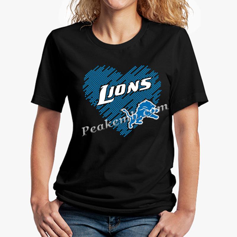 wholesale rhinestone heart w/ lions logo design nfl heat iron on Transfer 5 wholesale rhinestone heart w/ lions logo design nfl heat iron on Transfer - Image 3