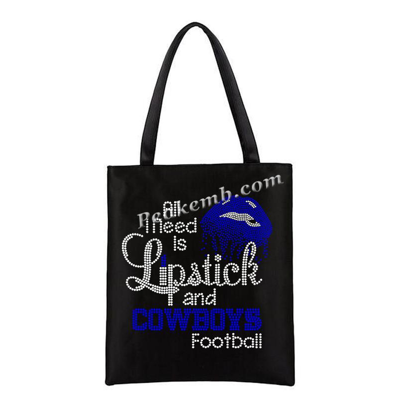 wholesale "All i need.." cowboys w/ lips nfl rhinestone iron on Transfer 7 wholesale "All i need.." cowboys w/ lips nfl rhinestone iron on Transfer - Image 5