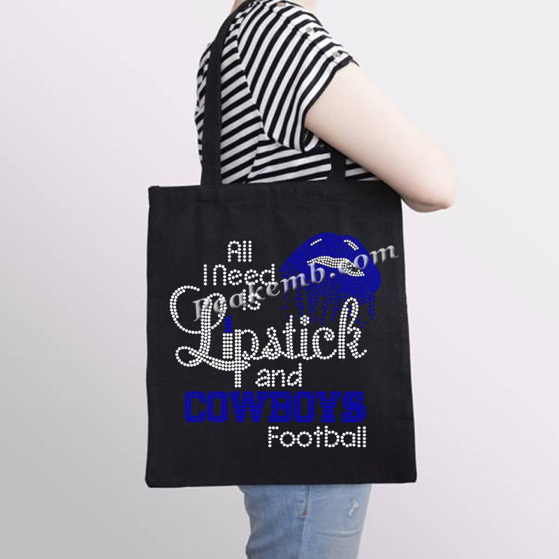 wholesale "All i need.." cowboys w/ lips nfl rhinestone iron on Transfer 6 wholesale "All i need.." cowboys w/ lips nfl rhinestone iron on Transfer - Image 4