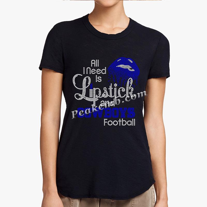 wholesale "All i need.." cowboys w/ lips nfl rhinestone iron on Transfer 5 wholesale "All i need.." cowboys w/ lips nfl rhinestone iron on Transfer - Image 3