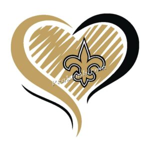 wholesale heart w/ saints logo desi …