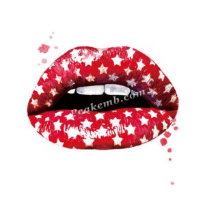 wholesale lip w/ Five-pointed star  …